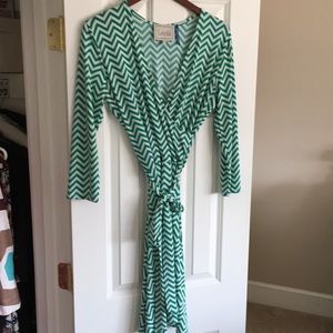 Faux wrap dress